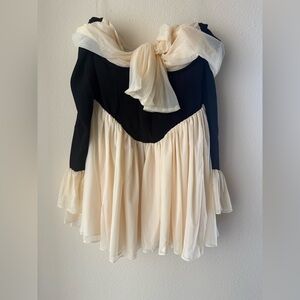 House of CB Alana Strapless Long Sleeve Minidress